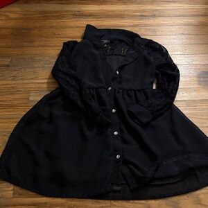 GORGEOUS Zac Posen Girls Black Lace Dress